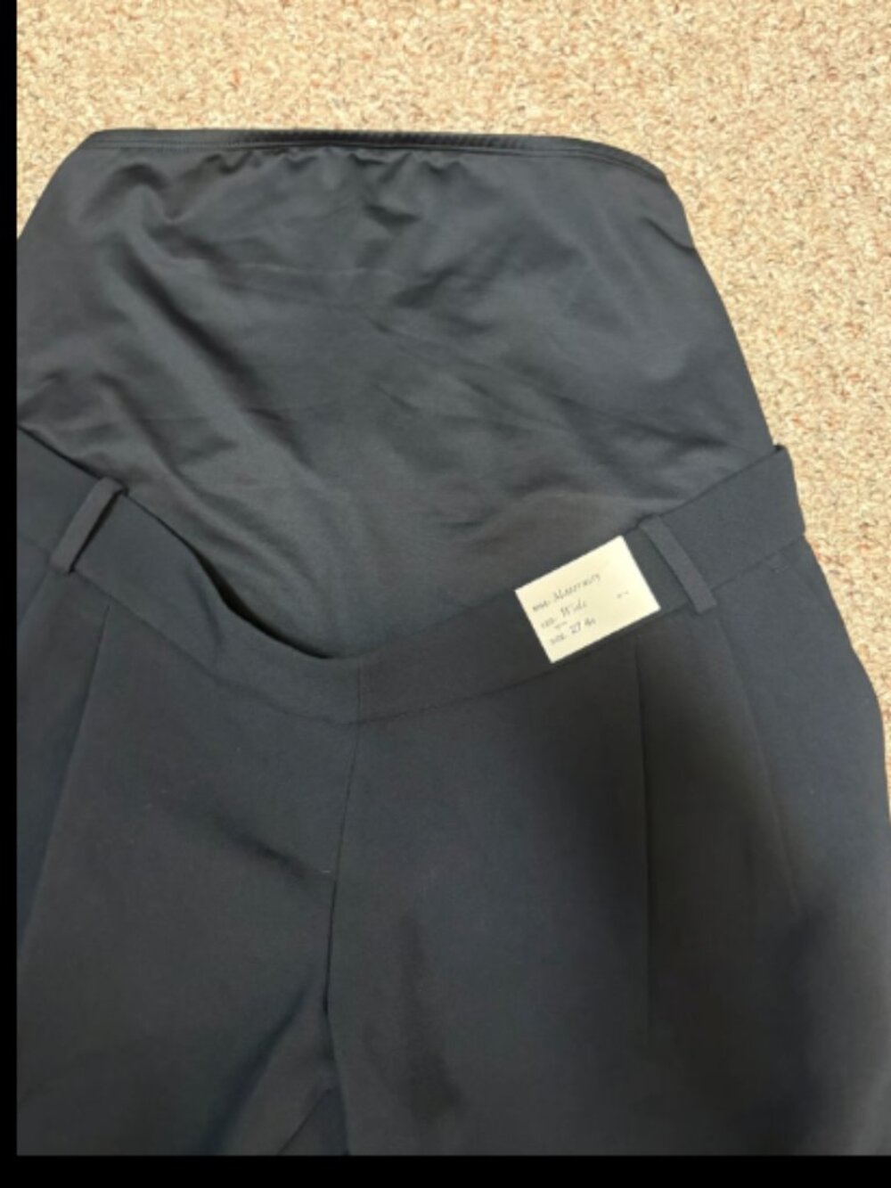 ABERCROMBIE & FITCH BLACK SLOANE WIDE LEG MATERNITY TROUSER PANTS NWT 4 s/27 w - Picture 9 of 10